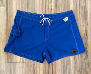 Vintage Maki’s Honolulu Board Shorts Men’s Size 44 Blue Hawaii Surf Swim Trunks